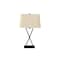 Monarch Specialties Lighting, 25 in.H, Table Lamp, Usb Port, Black Metal, Beige Shade, Transitional I 9638 - alternate 4